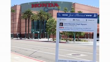 Honda Center and Department FB cutout