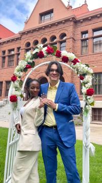 Special Saturday Opening - Old County Courthouse, Couple Just Married 