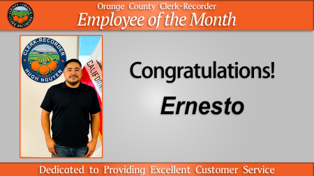 August 2022 employee of the month powerpoint slide.