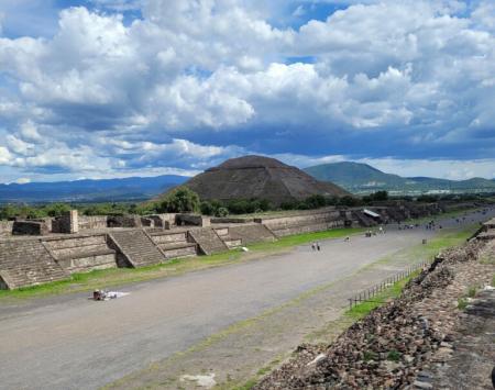 The Pyramids of Teotihuacan outside of Mexico City.