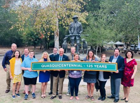 Irvine family and other dignitaries on the quasquicentennial celebration image 2
